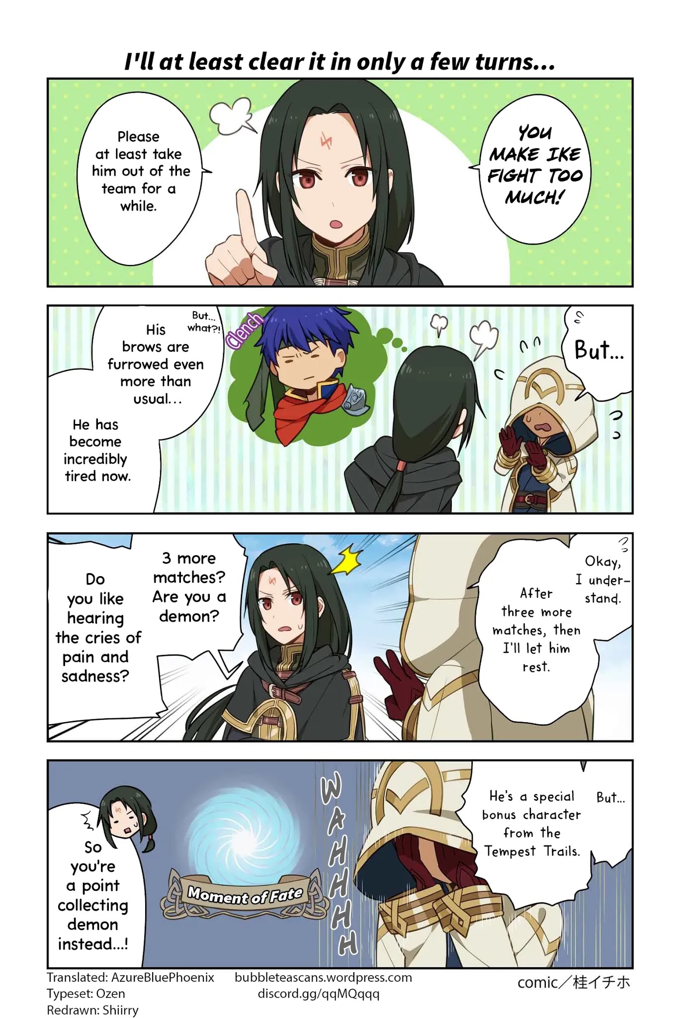 Fire Emblem Heroes Daily Lives of the Heroes Chapter 3 page 1 - Chapter 3: I'll at least clear it in only a few turns...