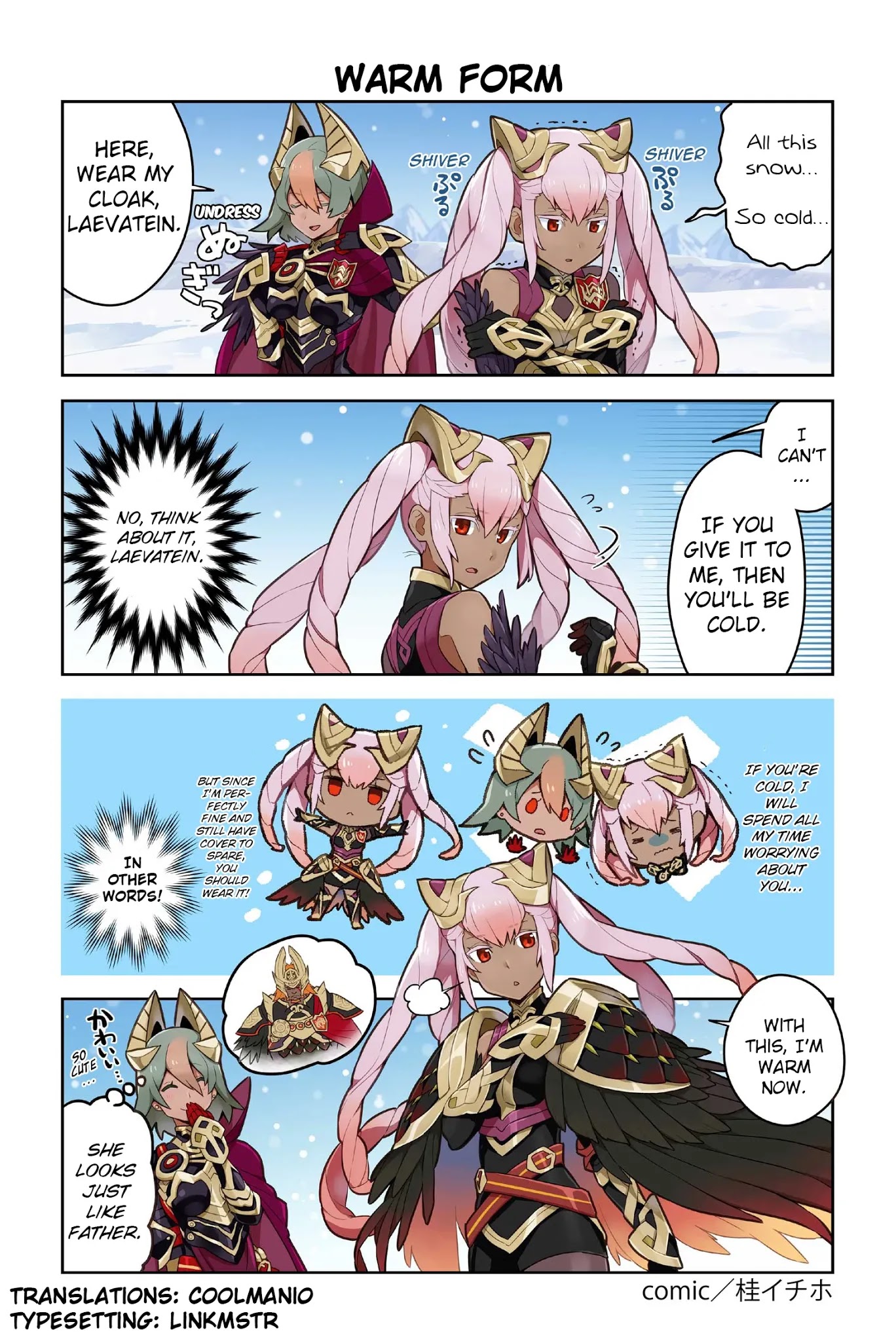 Fire Emblem Heroes Daily Lives of the Heroes Chapter 37 page 1 - Chapter 37: Warm Form