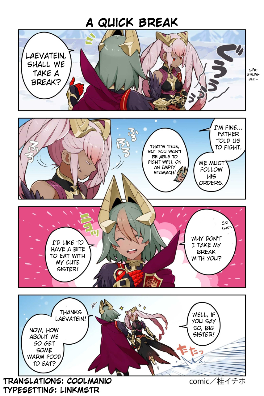 Fire Emblem Heroes Daily Lives of the Heroes Chapter 40 page 1 - Chapter 40: A Quick Break