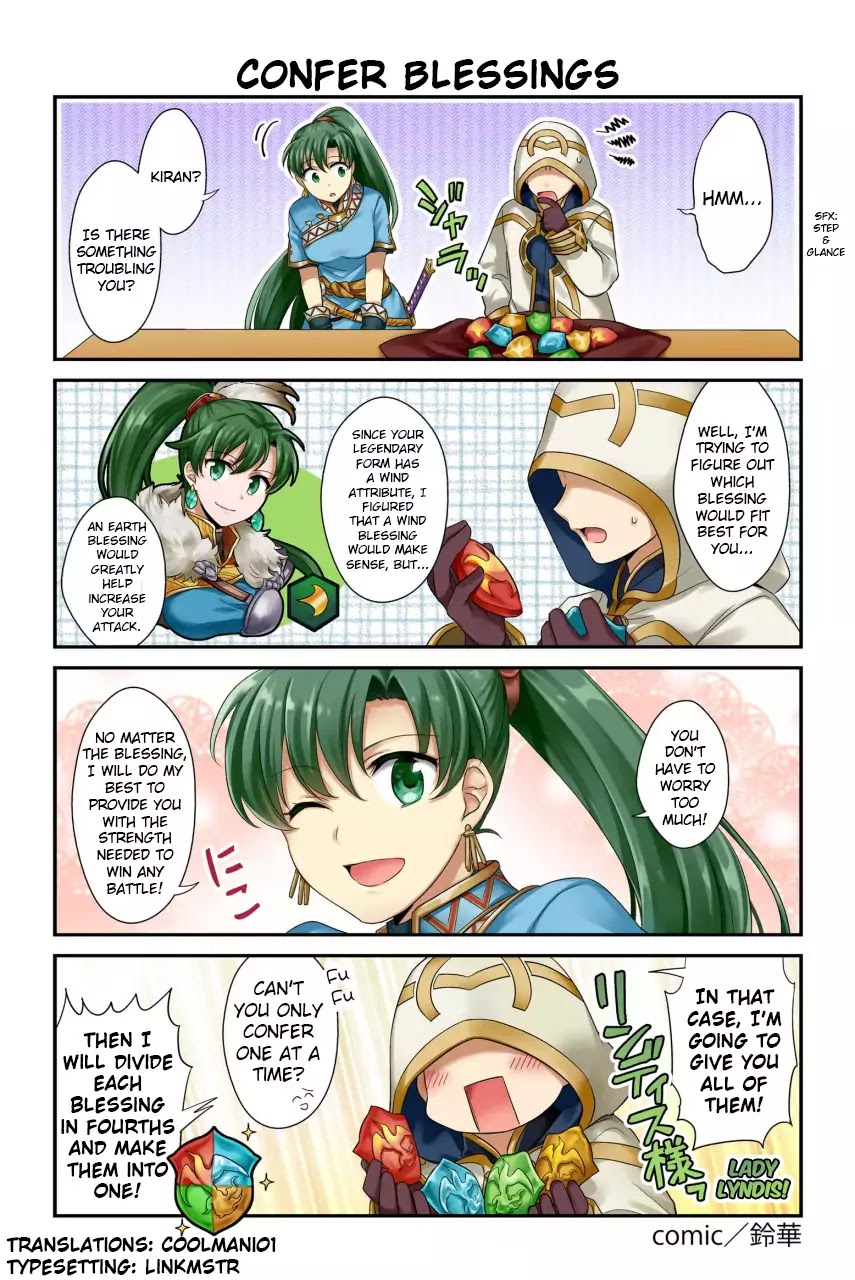 Fire Emblem Heroes Daily Lives of the Heroes Chapter 49 page 1 - Chapter 49: Confer Blessings
