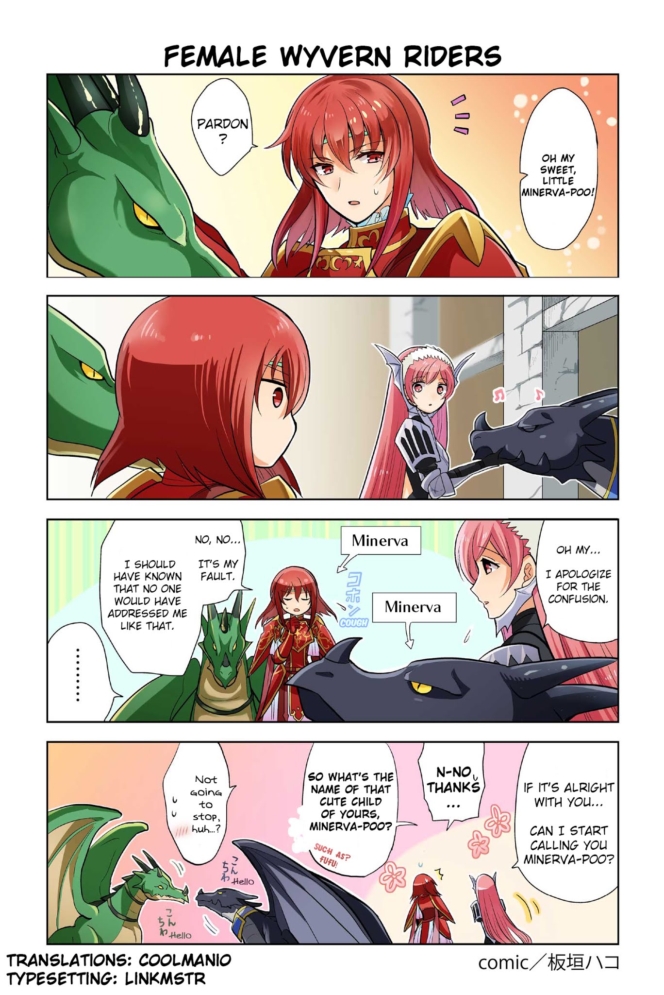 Fire Emblem Heroes Daily Lives of the Heroes Chapter 56 page 1 - Chapter 56: Female Wyvern Riders