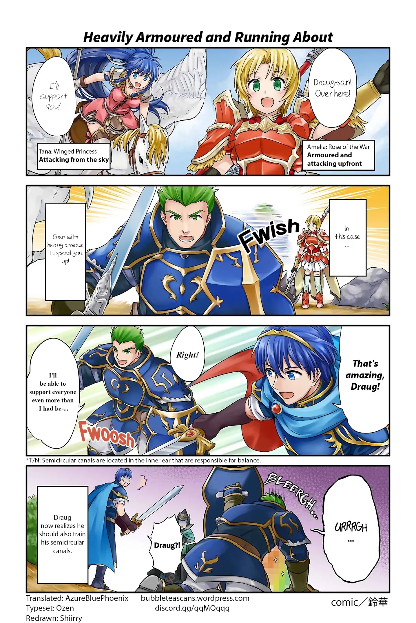 Fire Emblem Heroes Daily Lives of the Heroes Chapter 6 page 1 - Chapter 6: Heavily Armoured and Running About