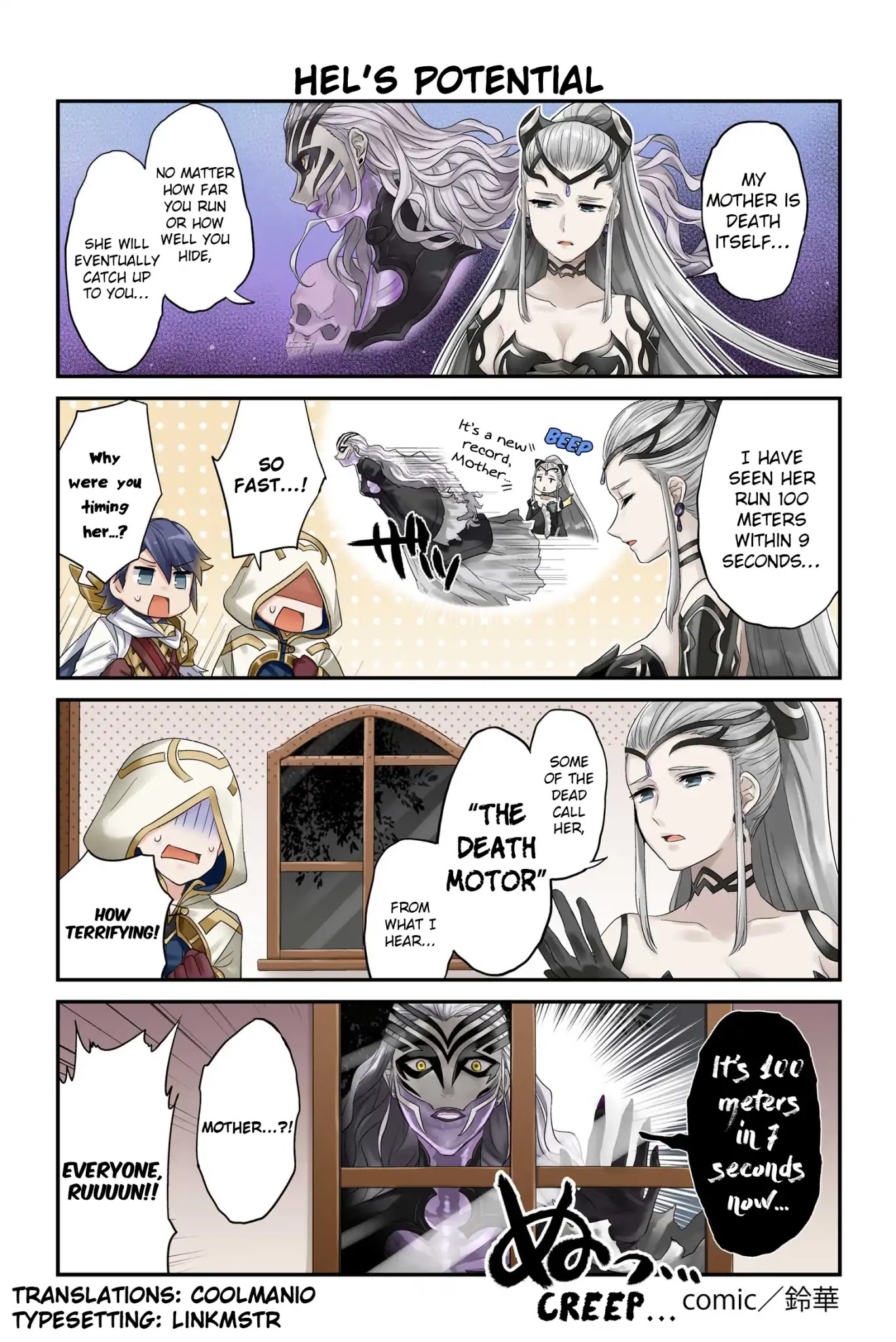 Fire Emblem Heroes Daily Lives of the Heroes Chapter 72 page 1 - Chapter 72: Hel's Potential