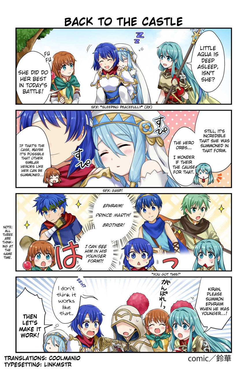 Fire Emblem Heroes Daily Lives of the Heroes Chapter 79 page 1 - Chapter 79: Back to the Castle