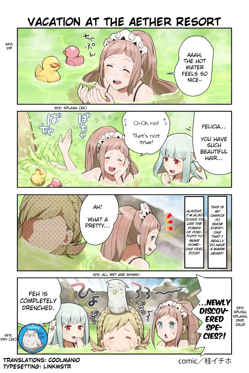 Fire Emblem Heroes Daily Lives of the Heroes Chapter 82 page 1 - Chapter 82: Vacation at the Aether Resort