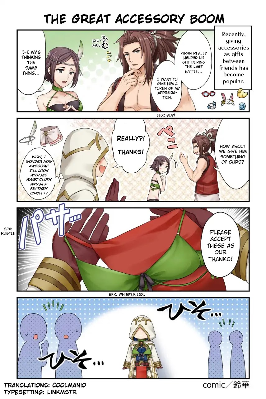 Fire Emblem Heroes Daily Lives of the Heroes Chapter 83 page 1 - Chapter 83: The great accessory boom