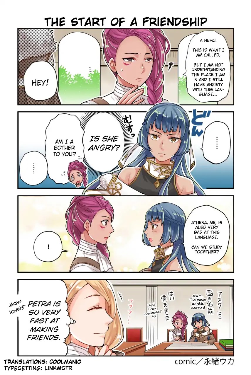 Fire Emblem Heroes Daily Lives of the Heroes Chapter 99 page 1 - Chapter 99: The Start of a Friendship