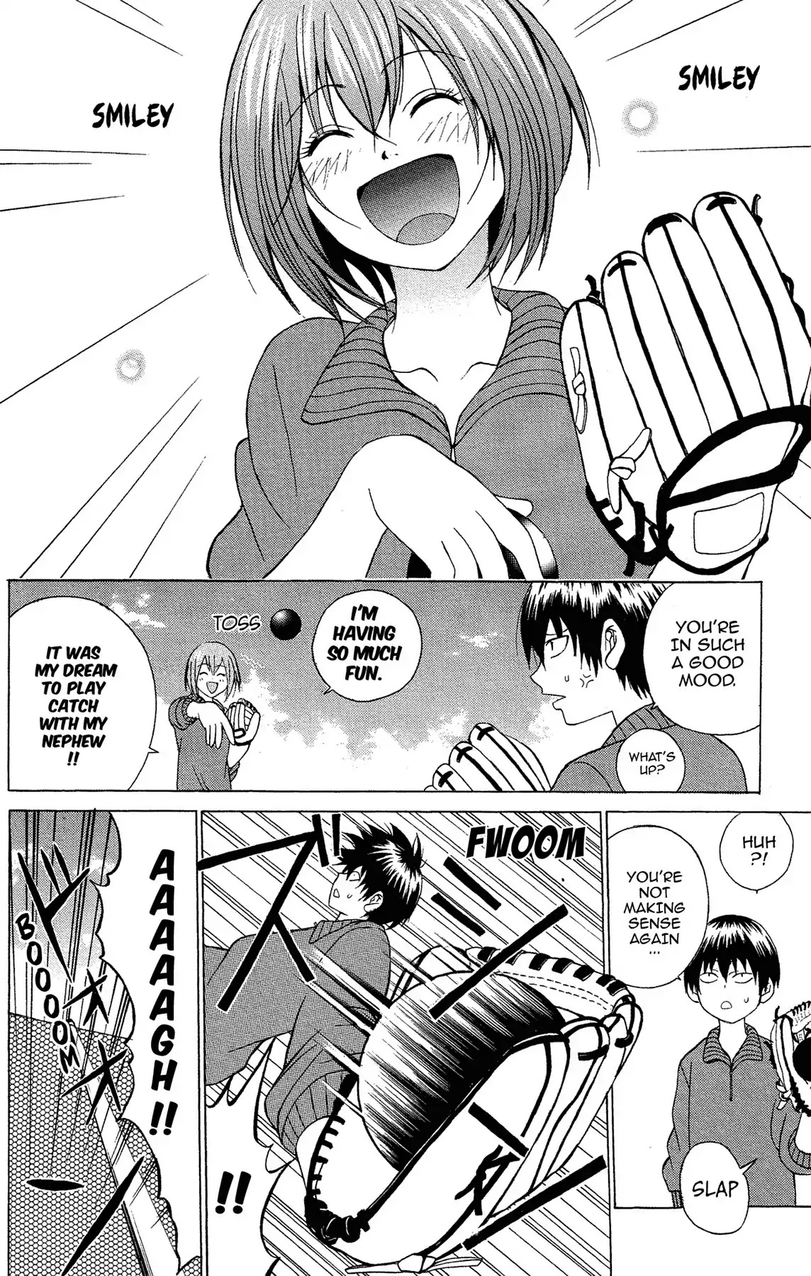 Fire-Hot Aunt Chapter 3 page 8 - Chapter 3: Vol.1 EPISODE 3: LET'S PLAY SOFTBALL!!
