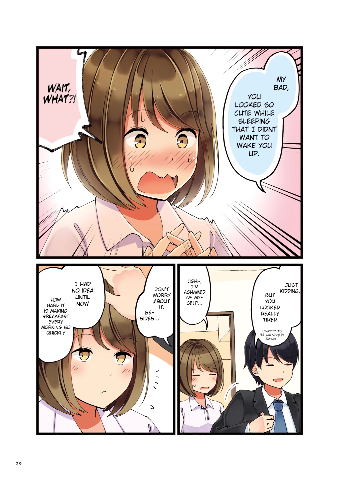 First Comes Love, Then Comes Marriage Chapter 1 page 3 - Chapter 1: I Overslept and My Fiance Was Thankful