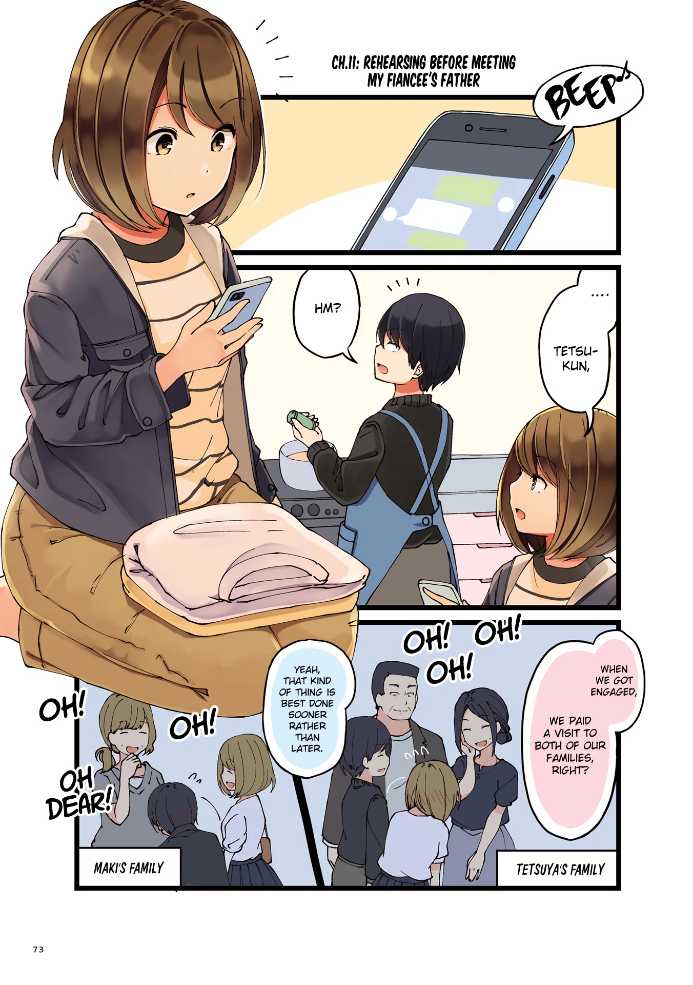 First Comes Love, Then Comes Marriage Chapter 11 page 1 - Chapter 11: Rehearsing Before Meeting My Fiancee's Father