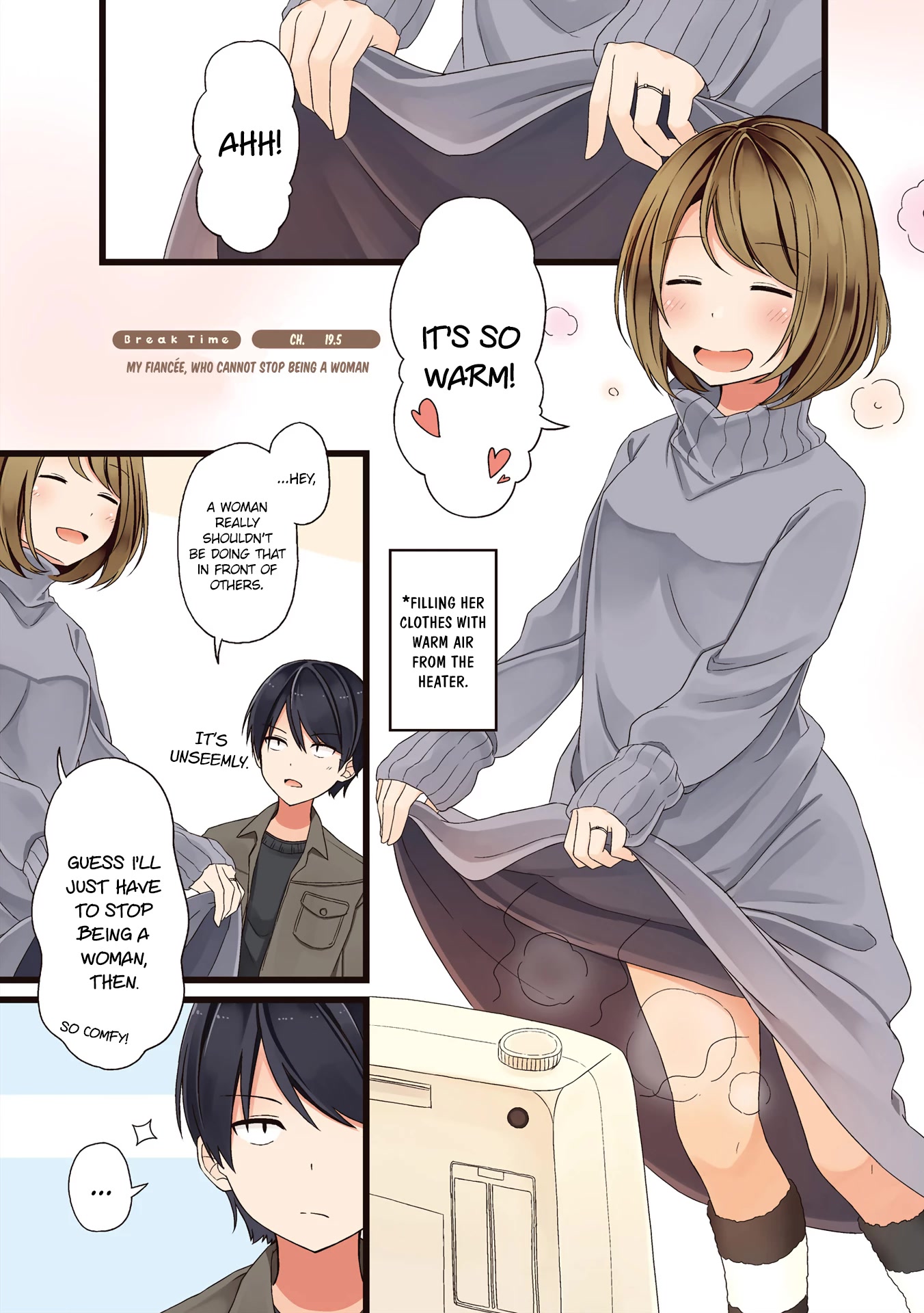 First Comes Love, Then Comes Marriage Chapter 19.5 page 1 - Chapter 19.5: My Fiancée, Who Cannot Stop Being A Woman