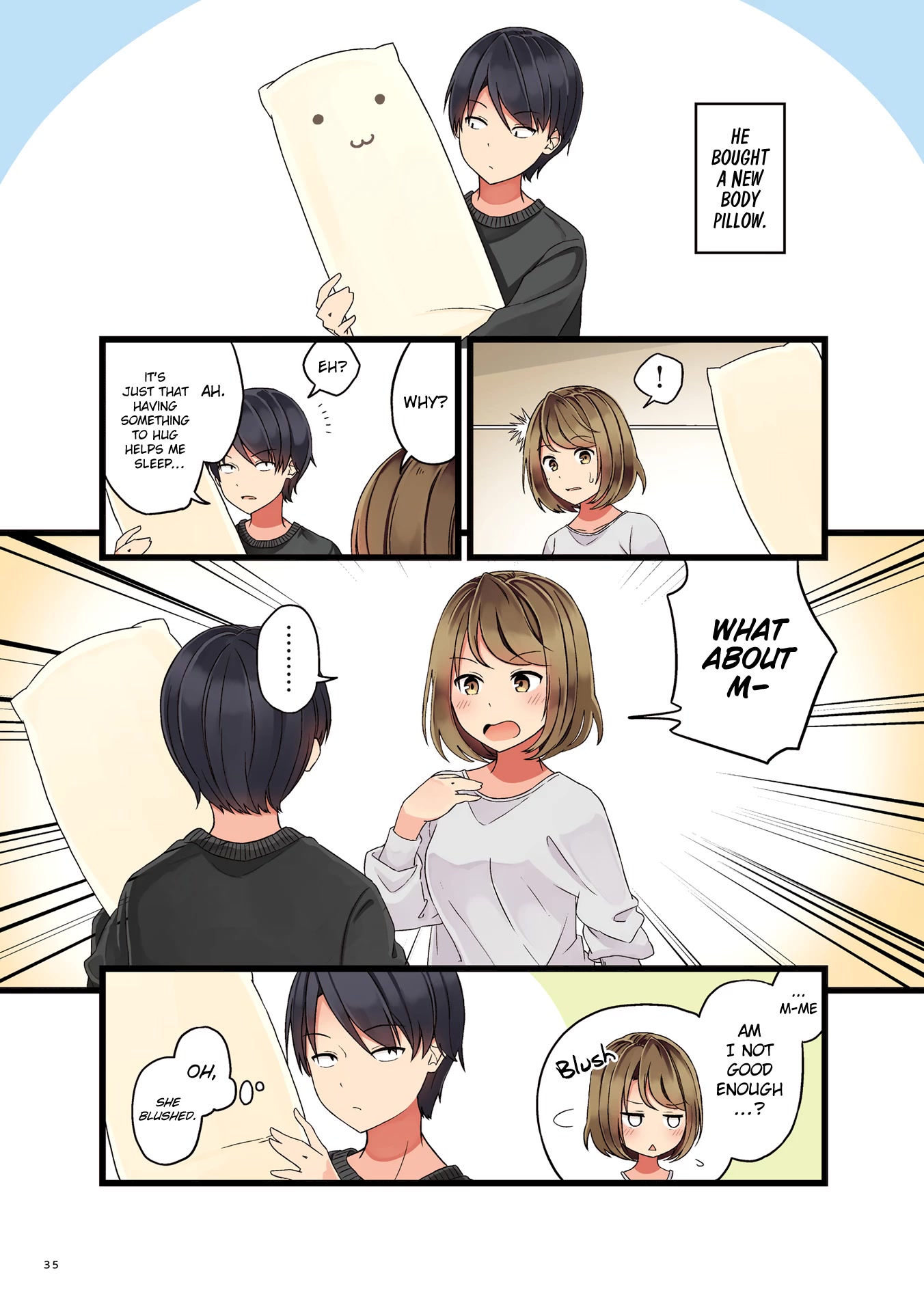 First Comes Love, Then Comes Marriage Chapter 3 page 1 - Chapter 3: My Fiance Is Jealous of a Body Pillow