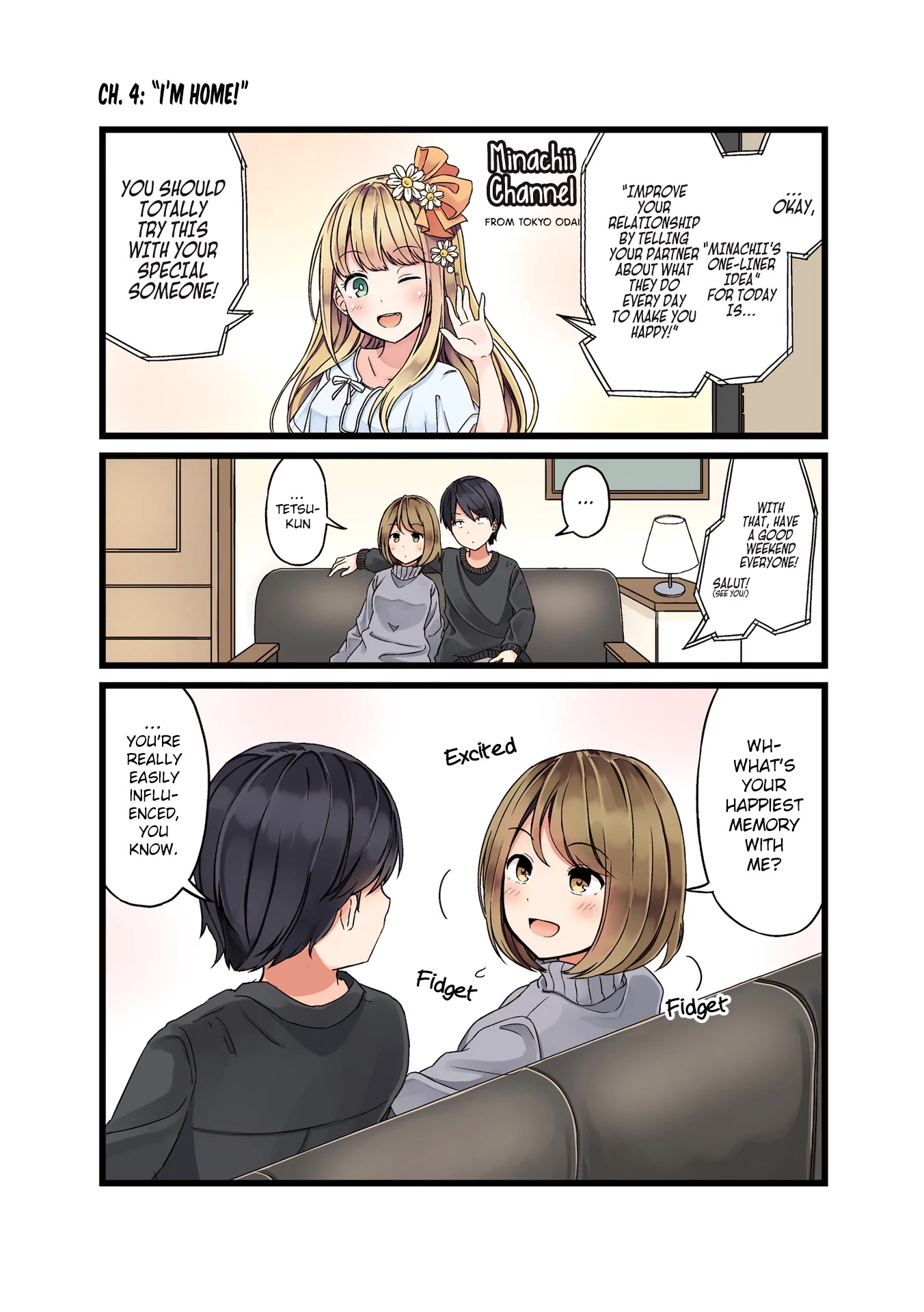 First Comes Love, Then Comes Marriage Chapter 4 page 1 - Chapter 4: "I'm Home!"
