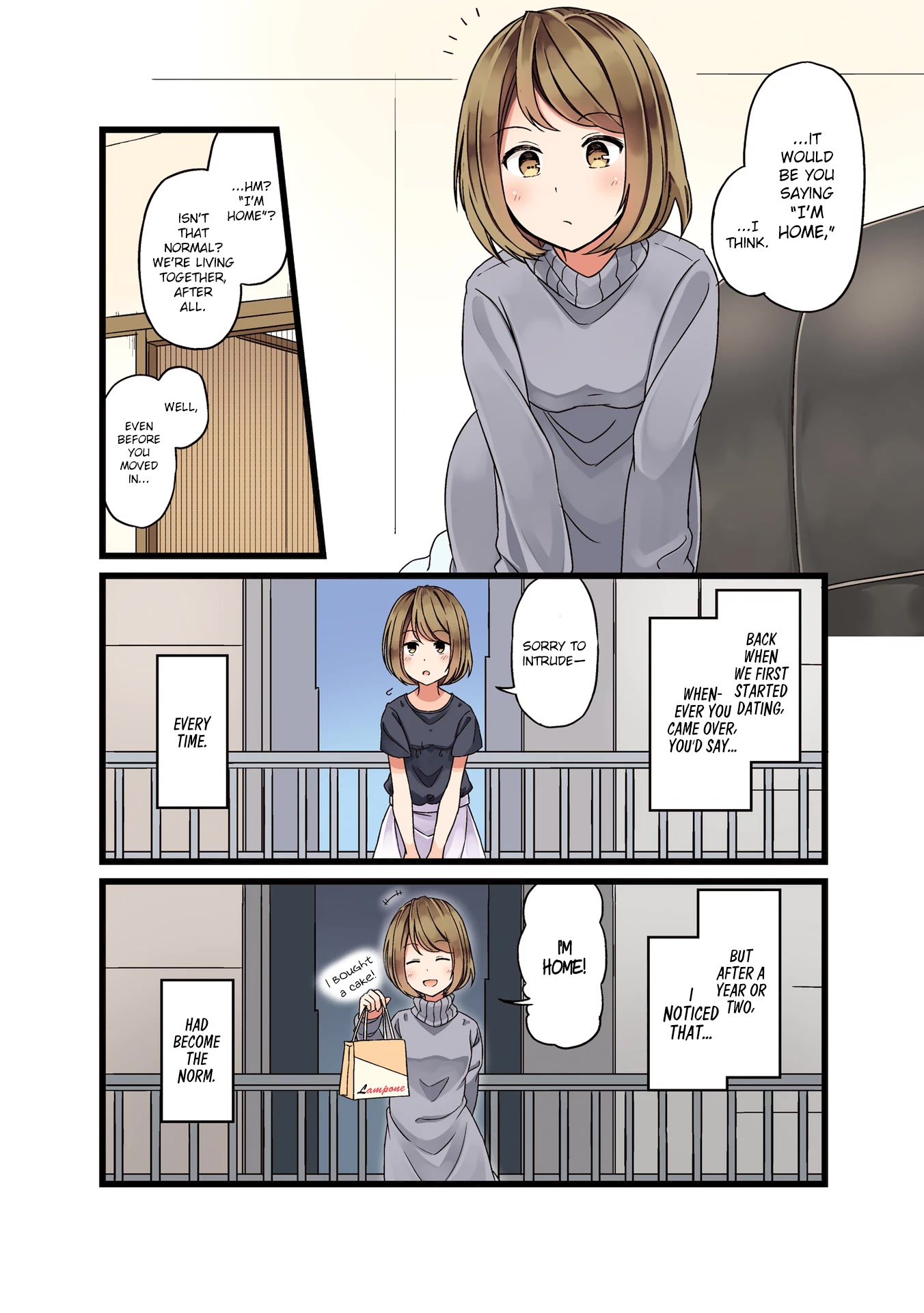 First Comes Love, Then Comes Marriage Chapter 4 page 3 - Chapter 4: "I'm Home!"