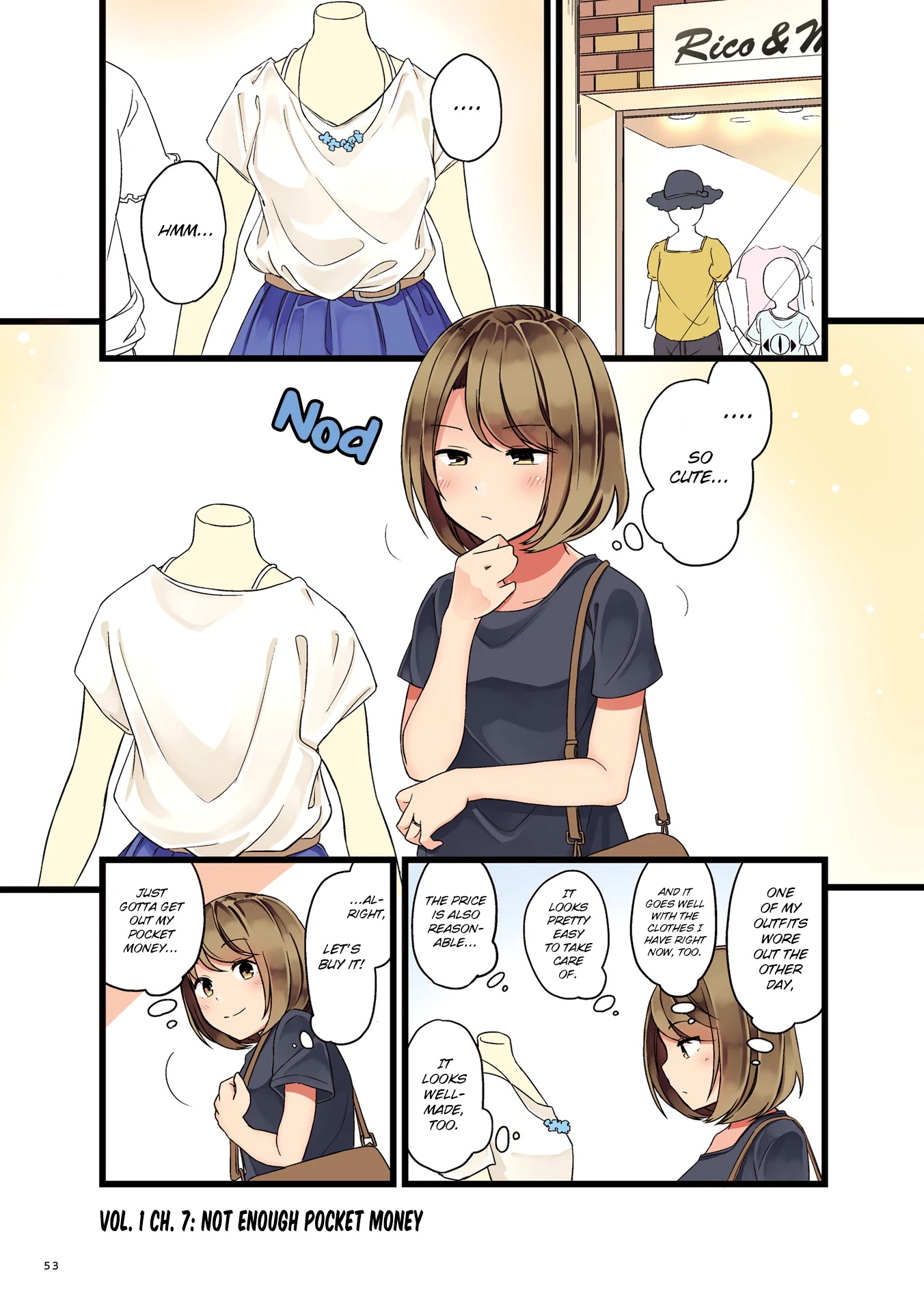 First Comes Love, Then Comes Marriage Chapter 7 page 1 - Chapter 7: Not Enough Pocket Money