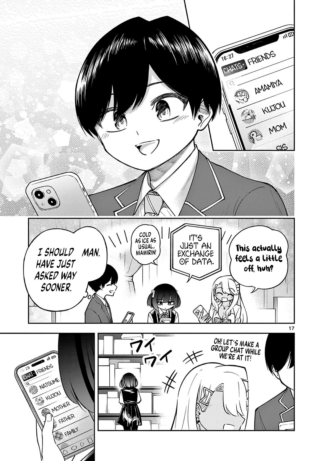 First Love Algorithm Chapter 3 page 17 - Chapter 3: I Want to Exchange Contact Info!!!