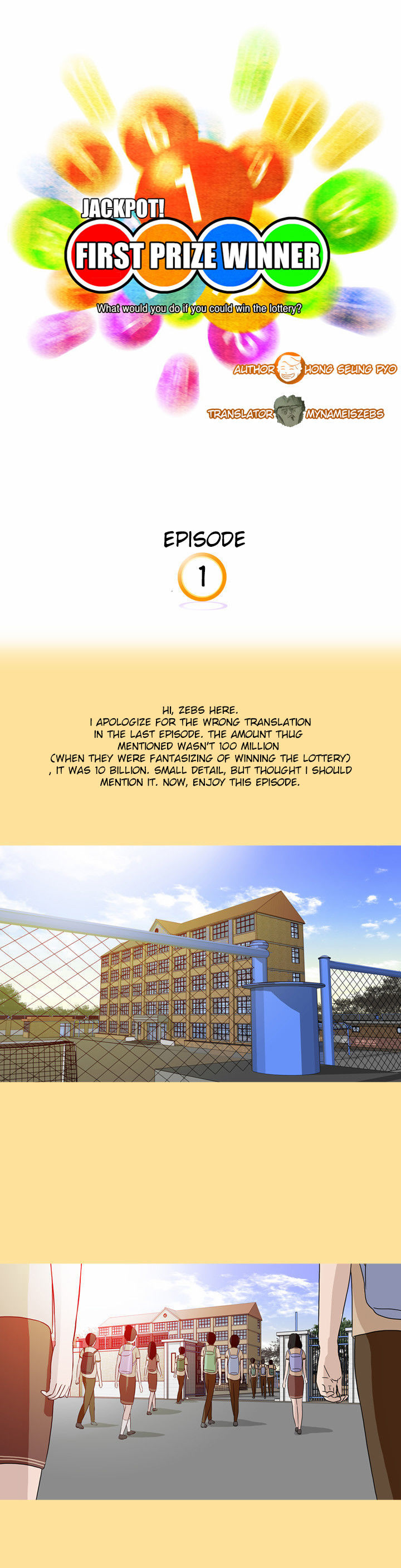 First Prize Winner Chapter 2 page 1 - Chapter 2 : Episode 1