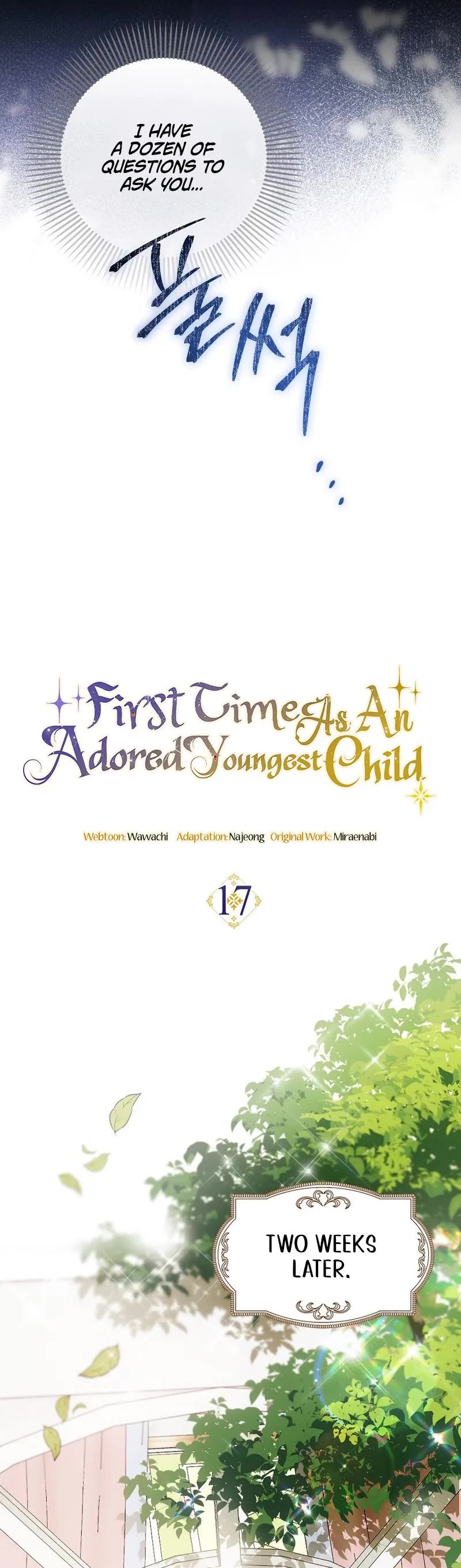 First Time As An Adored Youngest Child Chapter 17 page 15 - Chapter 17