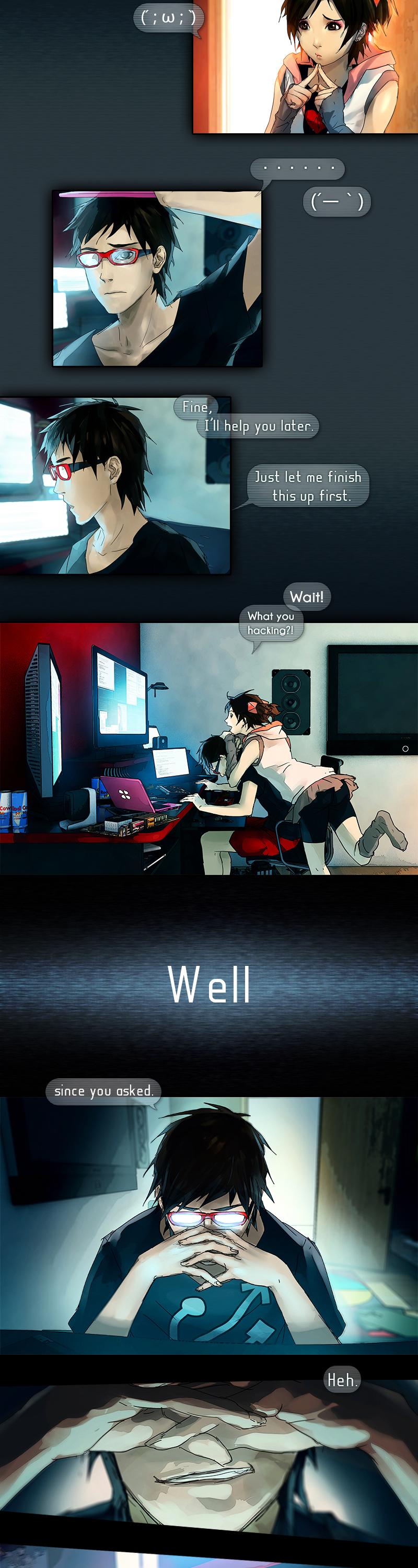 Fisheye Placebo Chapter 0.1 page 4 - Chapter 0.1: Hello World (Part 1)