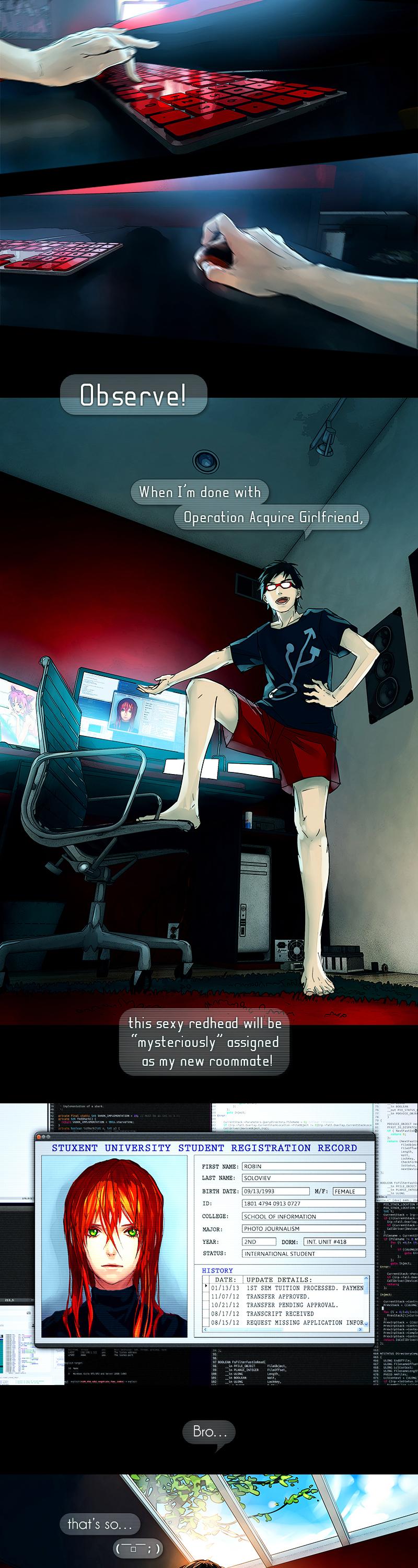 Fisheye Placebo Chapter 0.1 page 5 - Chapter 0.1: Hello World (Part 1)