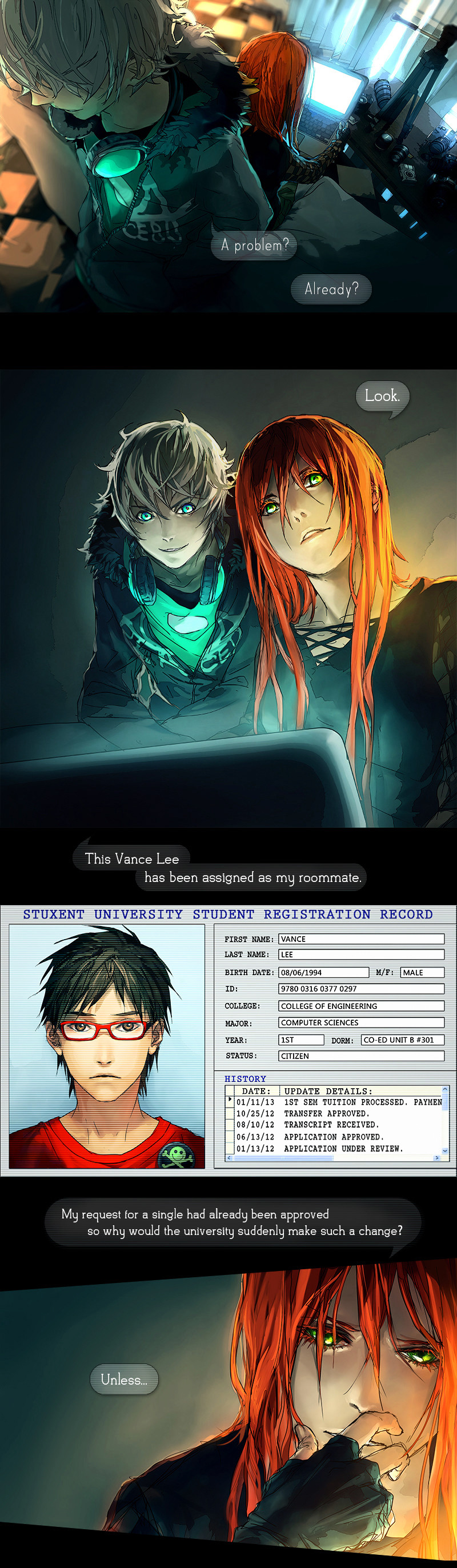 Fisheye Placebo Chapter 0.2 page 1 - Chapter 0.2: Hello World (Part 2)