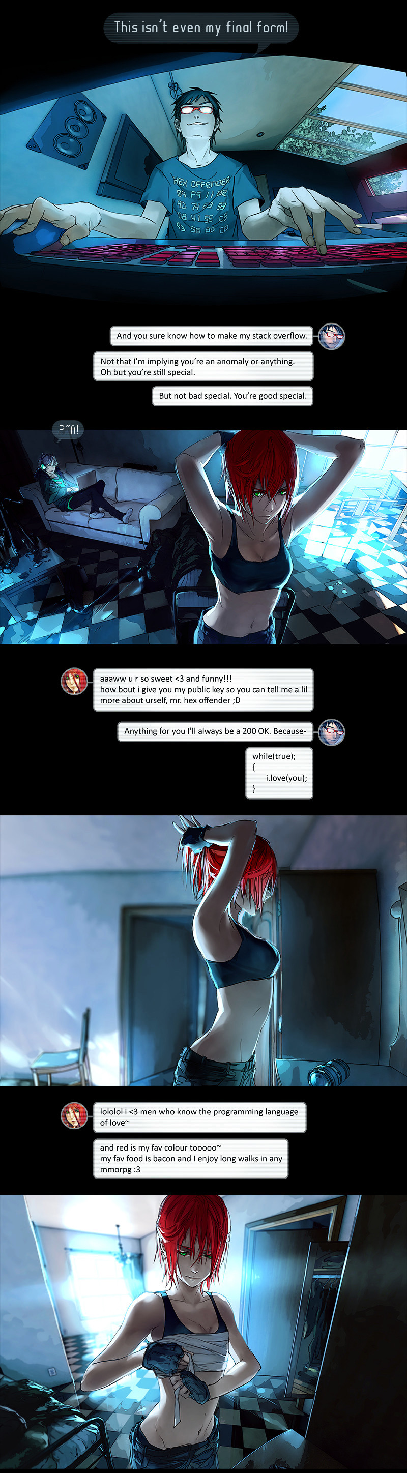 Fisheye Placebo Chapter 0.3 page 3 - Chapter 0.3: Hello World (Part 3)