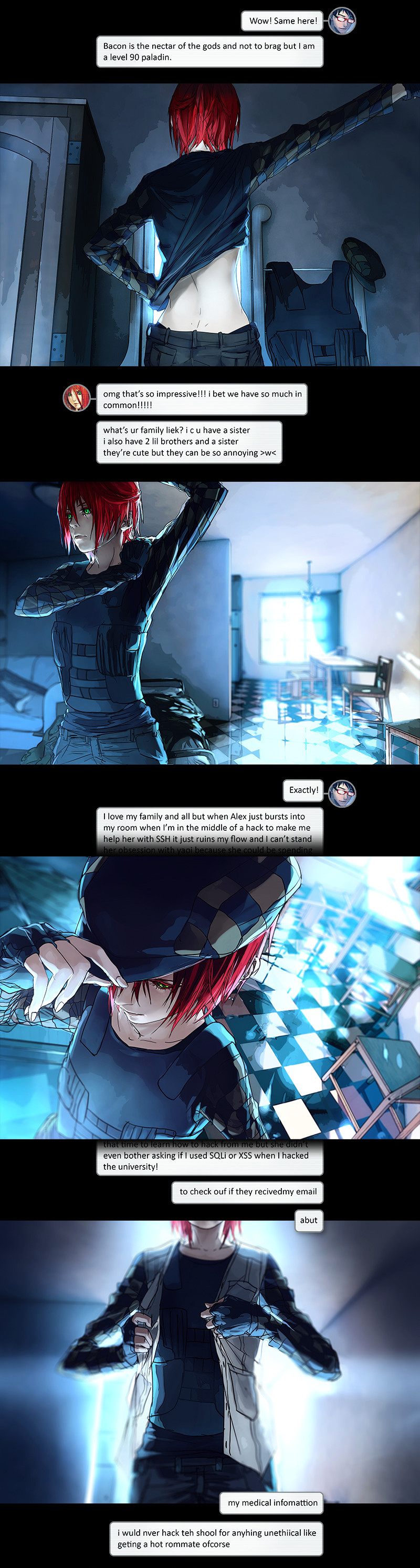 Fisheye Placebo Chapter 0.3 page 4 - Chapter 0.3: Hello World (Part 3)