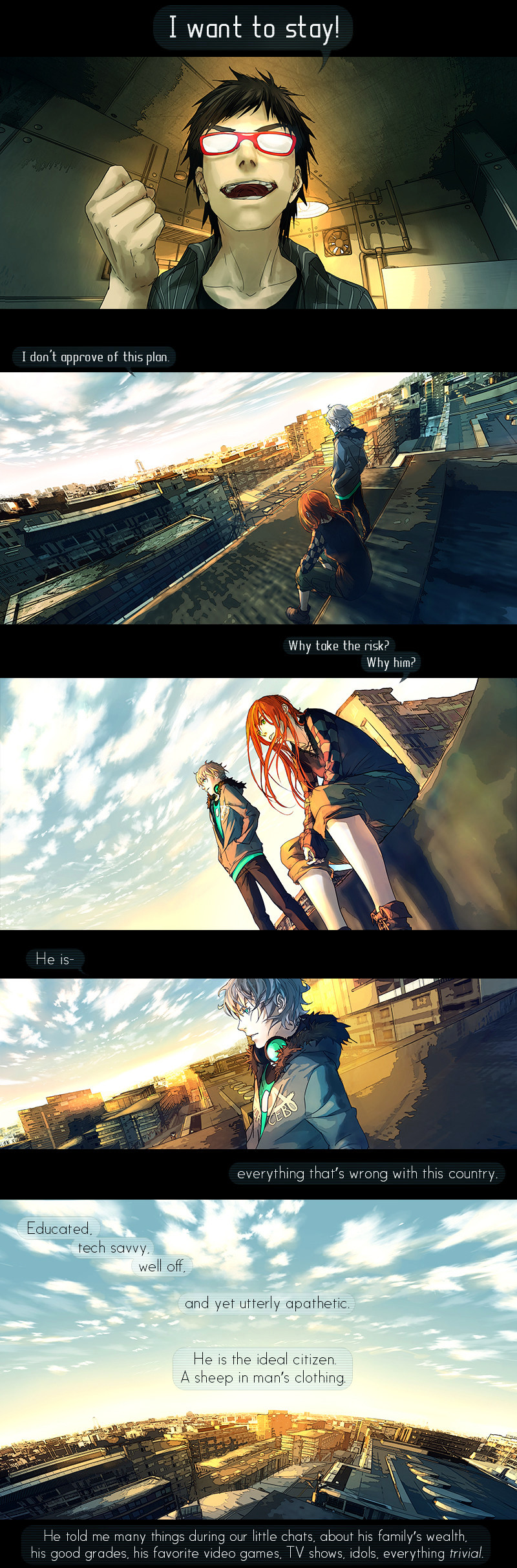 Fisheye Placebo Chapter 0.8 page 5 - Chapter 0.8: Hello World (Part 8)