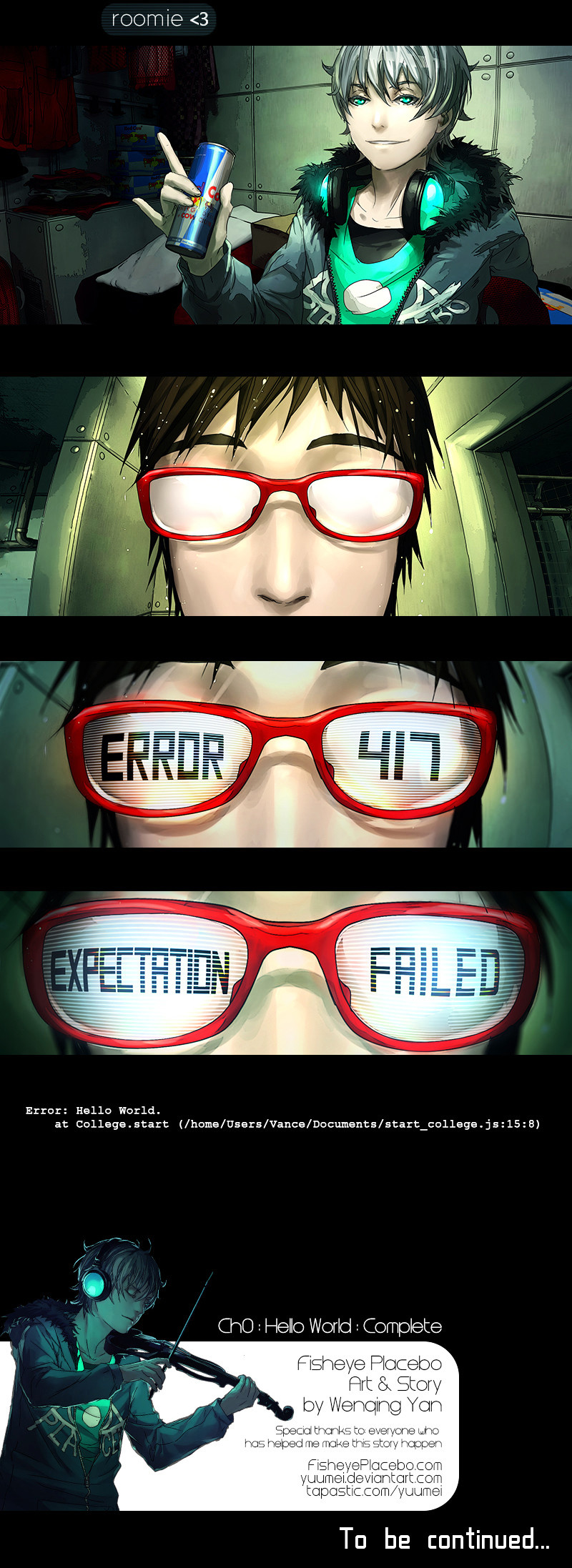 Fisheye Placebo Chapter 0.8 page 9 - Chapter 0.8: Hello World (Part 8)