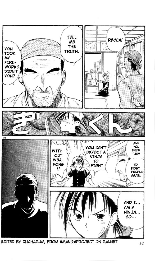 Flame of Recca Chapter 1 page 12 - Chapter 1: Ninja and The Princess