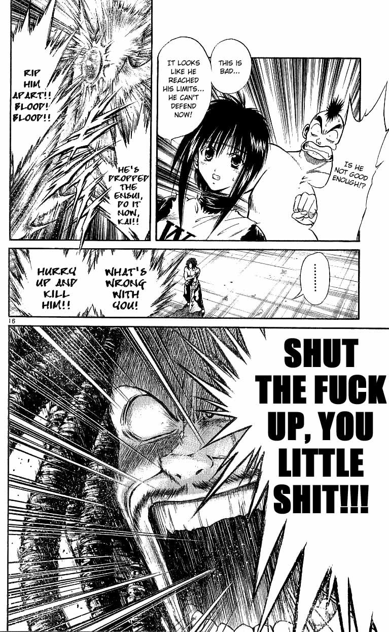 Flame of Recca Chapter 119 page 16 - Chapter 119: The Stone's Rage