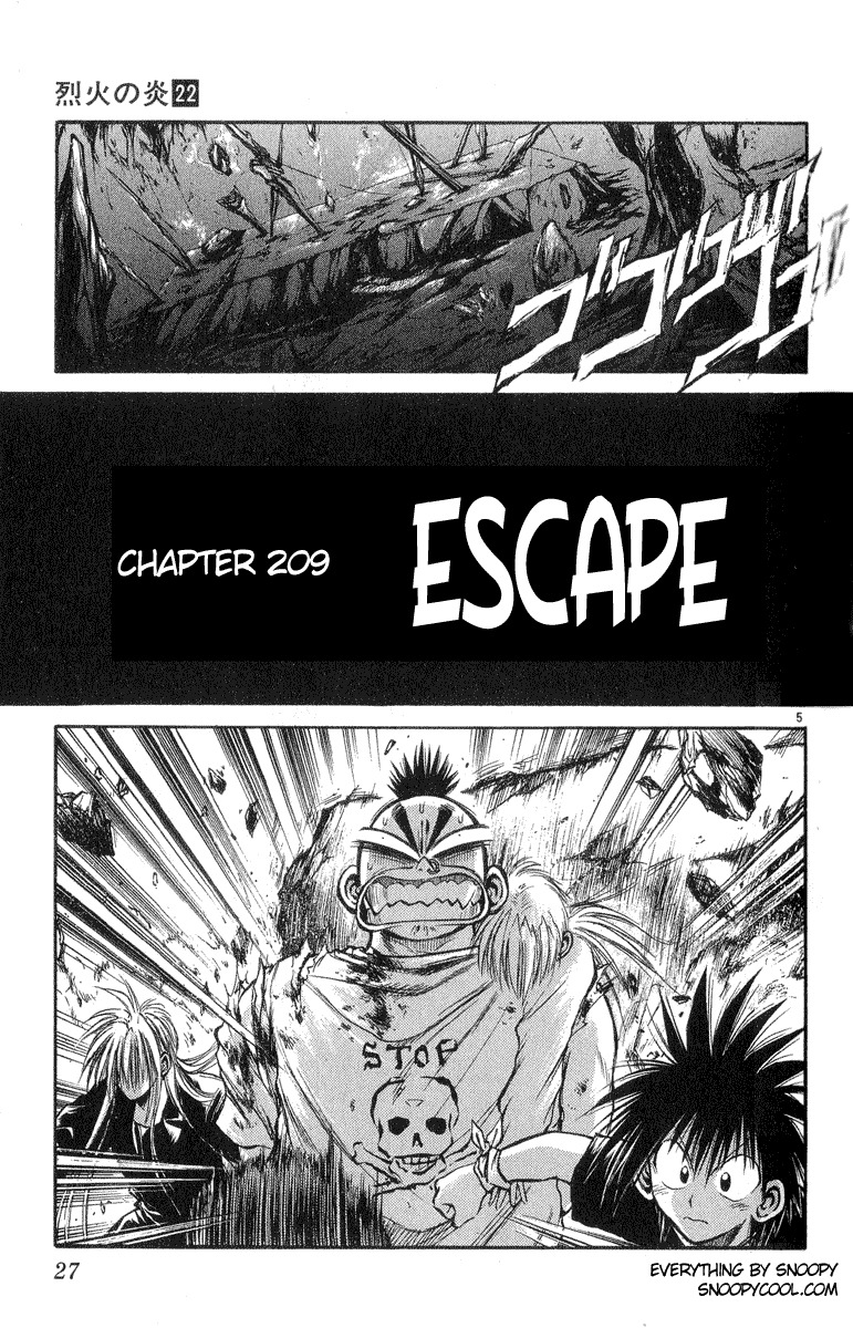 Flame of Recca Chapter 209 page 5 - Chapter 209: Escape