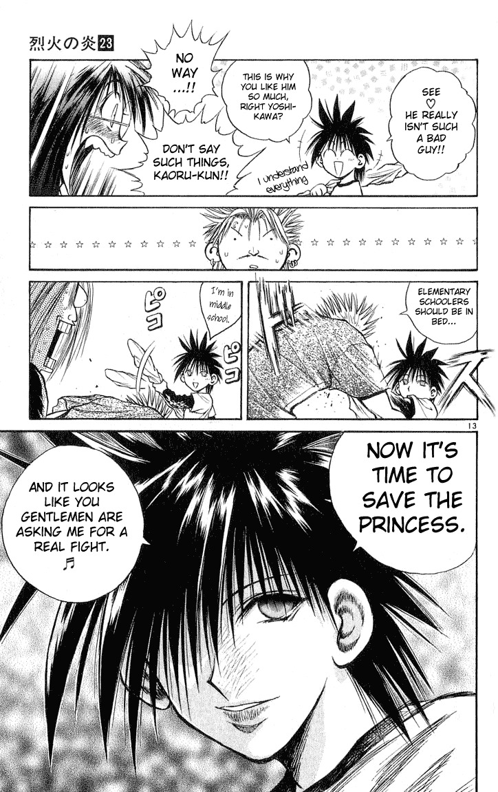 Flame of Recca Chapter 220 page 13 - Chapter 220: Before The Final Battle - Three Days Time 2 ~ Koganei Kaoru ~ Classmates and Separation (Second Part)