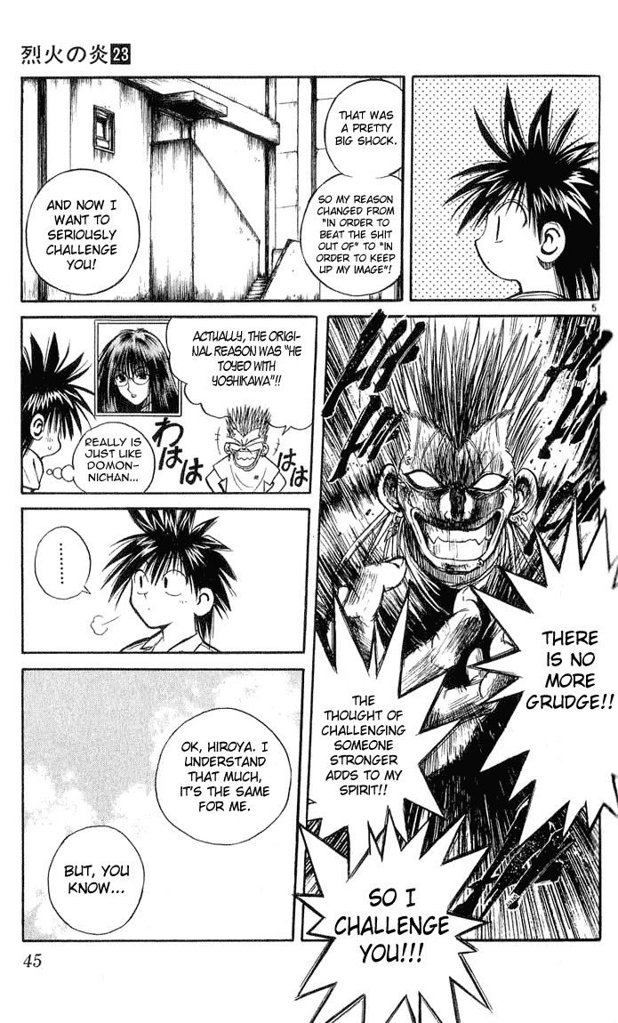 Flame of Recca Chapter 220 page 5 - Chapter 220: Before The Final Battle - Three Days Time 2 ~ Koganei Kaoru ~ Classmates and Separation (Second Part)