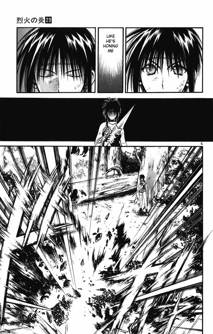 Flame of Recca Chapter 223 page 5 - Chapter 223: Before The Final Battle - Three Days Time 5 ~ Kirisawa Fuuko ~ LEVEL MAX!!!!!!! (Second Part)
