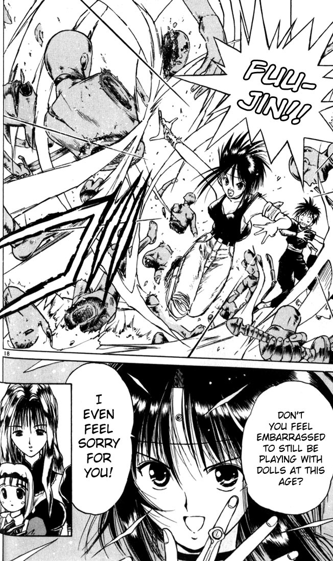 Flame of Recca Chapter 23 page 17 - Chapter 23: Katashiro Reiran I (Doll Master)