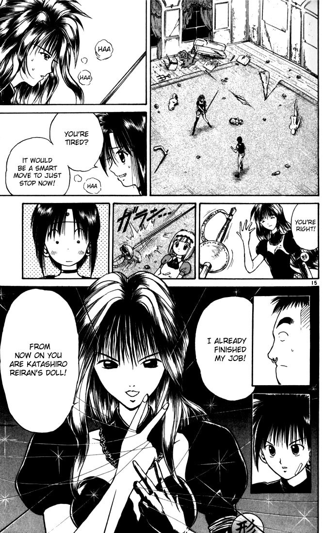 Flame of Recca Chapter 24 page 15 - Chapter 24: Katashiro Reiran II (Wind Messenger vs. Doll Master)