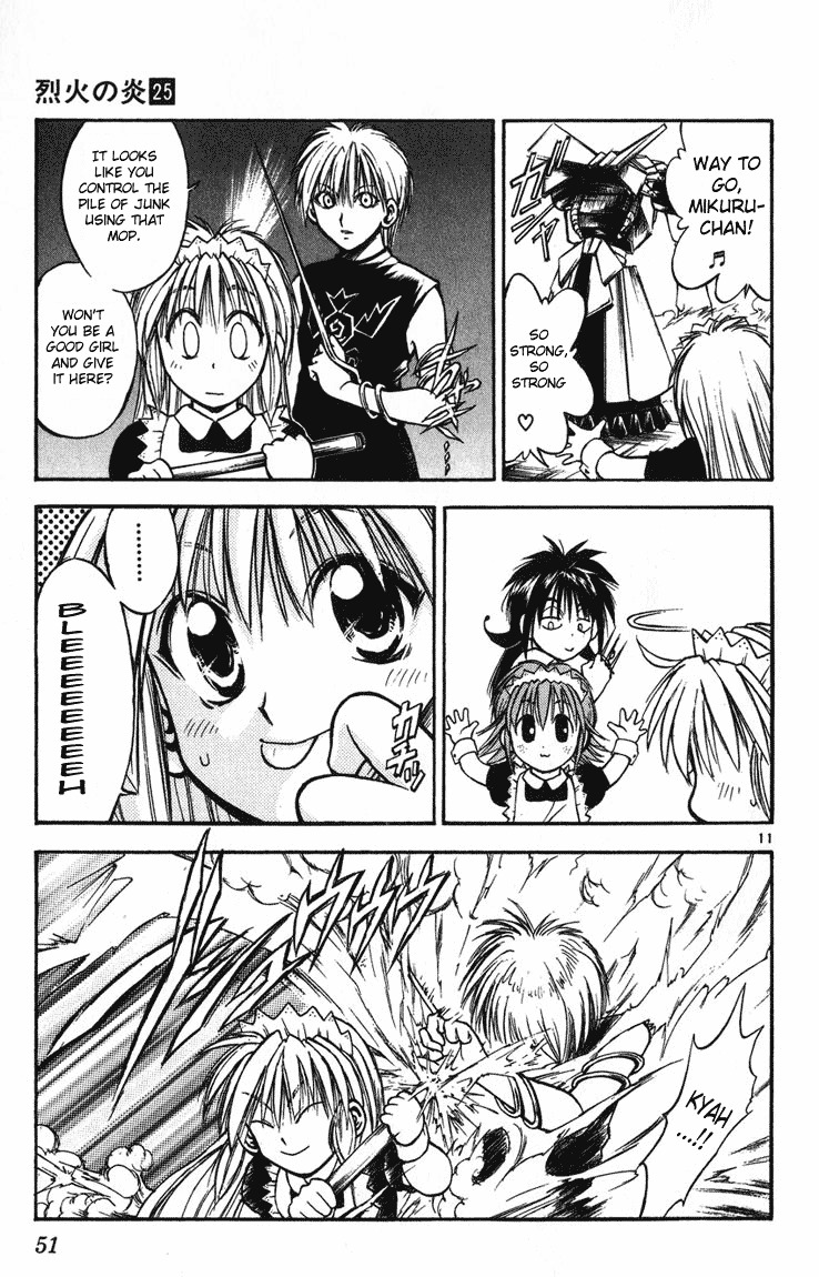 Flame of Recca Chapter 240 page 10 - Chapter 240: 3 Vs 3 (Miruku, Kurumi, and Mikuru)