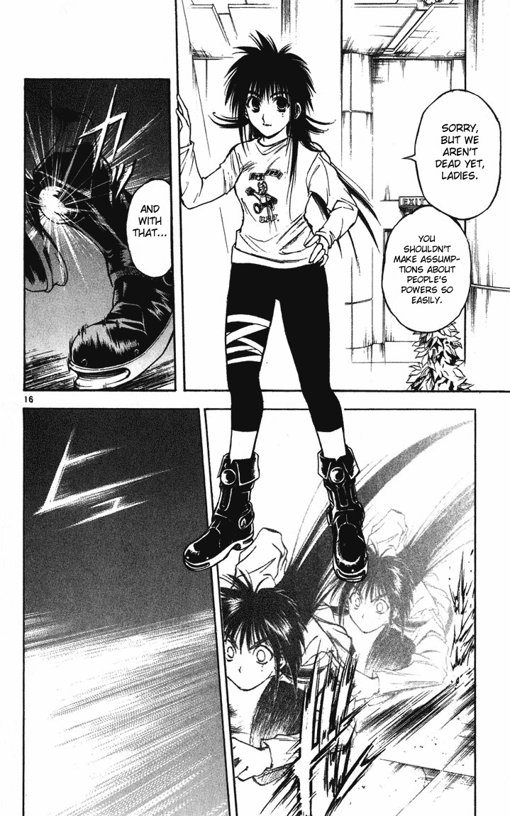 Flame of Recca Chapter 240 page 15 - Chapter 240: 3 Vs 3 (Miruku, Kurumi, and Mikuru)