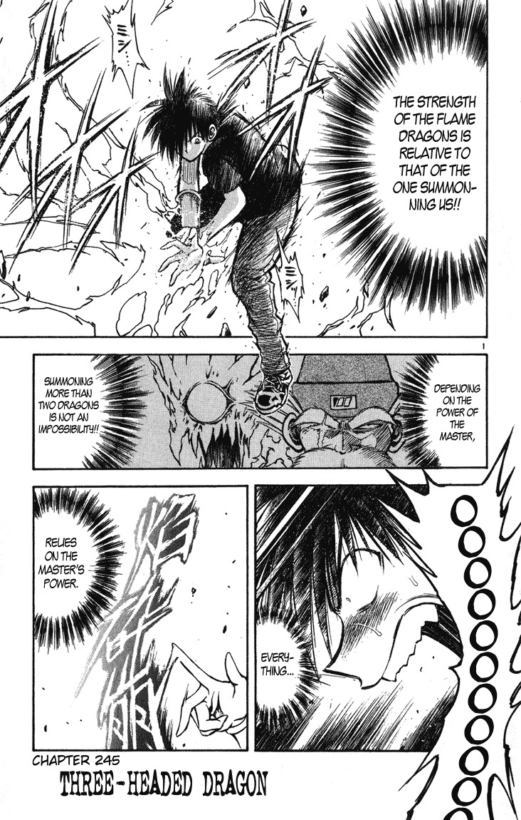 Flame of Recca Chapter 245 page 1 - Chapter 245: Three-headed Dragon