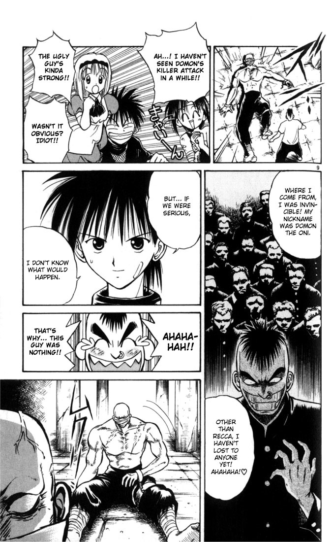 Flame of Recca Chapter 26 page 9 - Chapter 26: The Awakening of the Earth