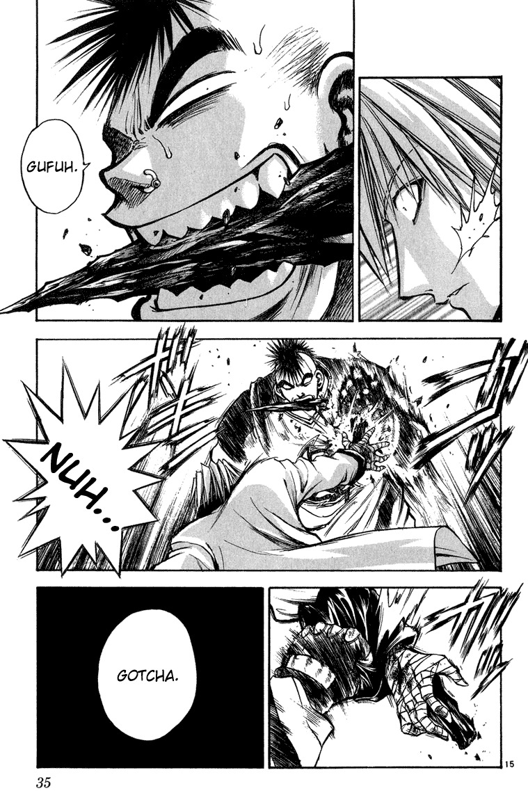 Flame of Recca Chapter 280 page 15 - Chapter 280: -Final Battle- 1st Fight/Domon VS Hiruko (1) Back's Spirit
