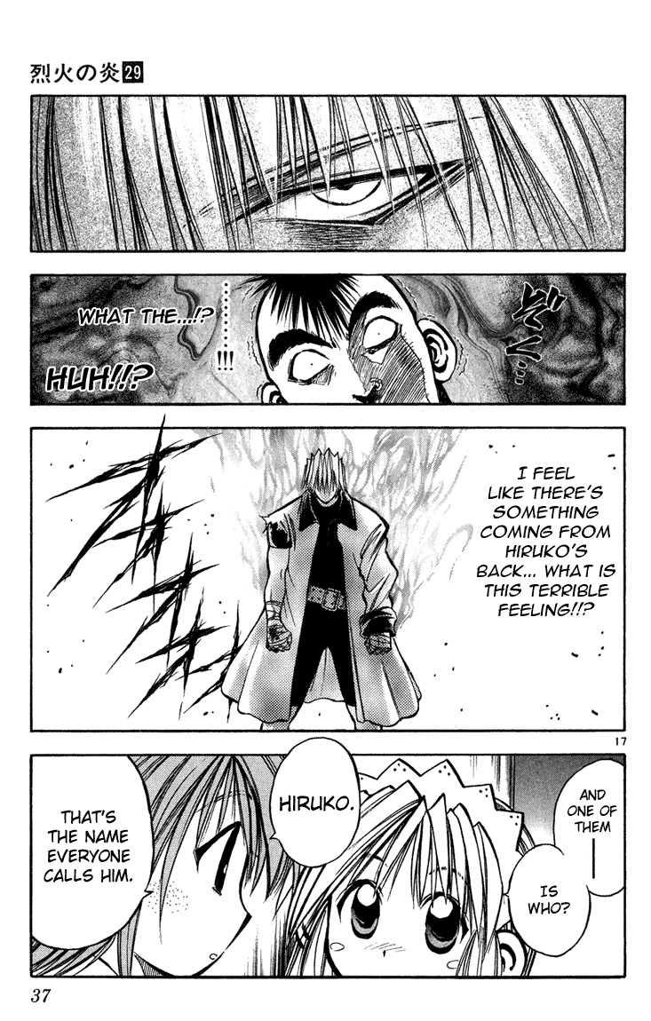 Flame of Recca Chapter 280 page 17 - Chapter 280: -Final Battle- 1st Fight/Domon VS Hiruko (1) Back's Spirit