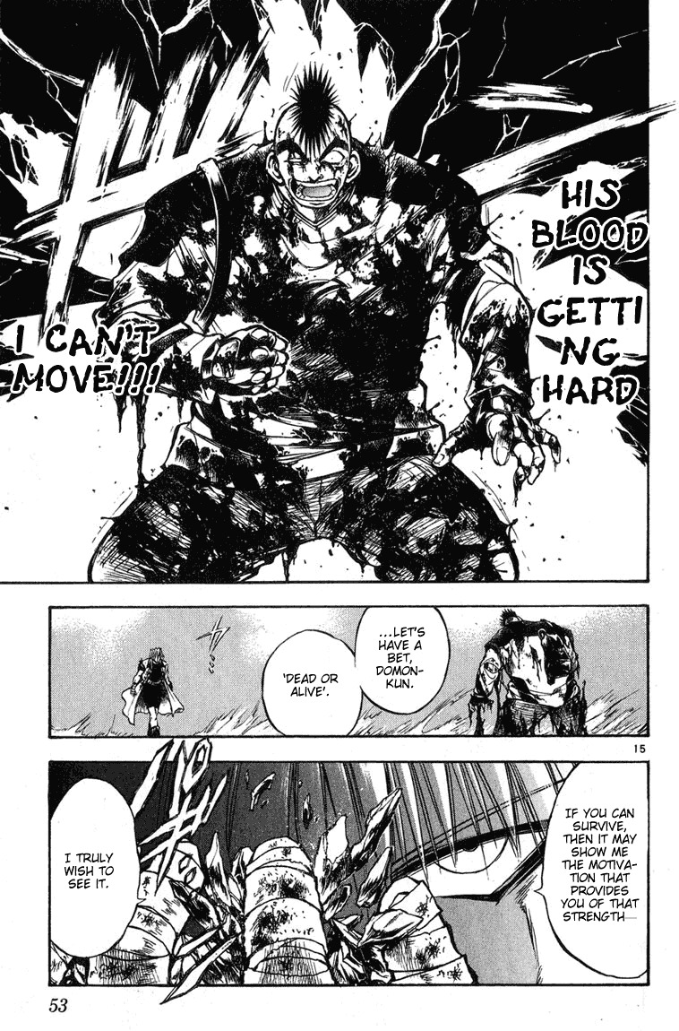 Flame of Recca Chapter 281 page 15 - Chapter 281: -Final Battle- 1st Fight/Domon VS Hiruko (2) Bloodshed Battle