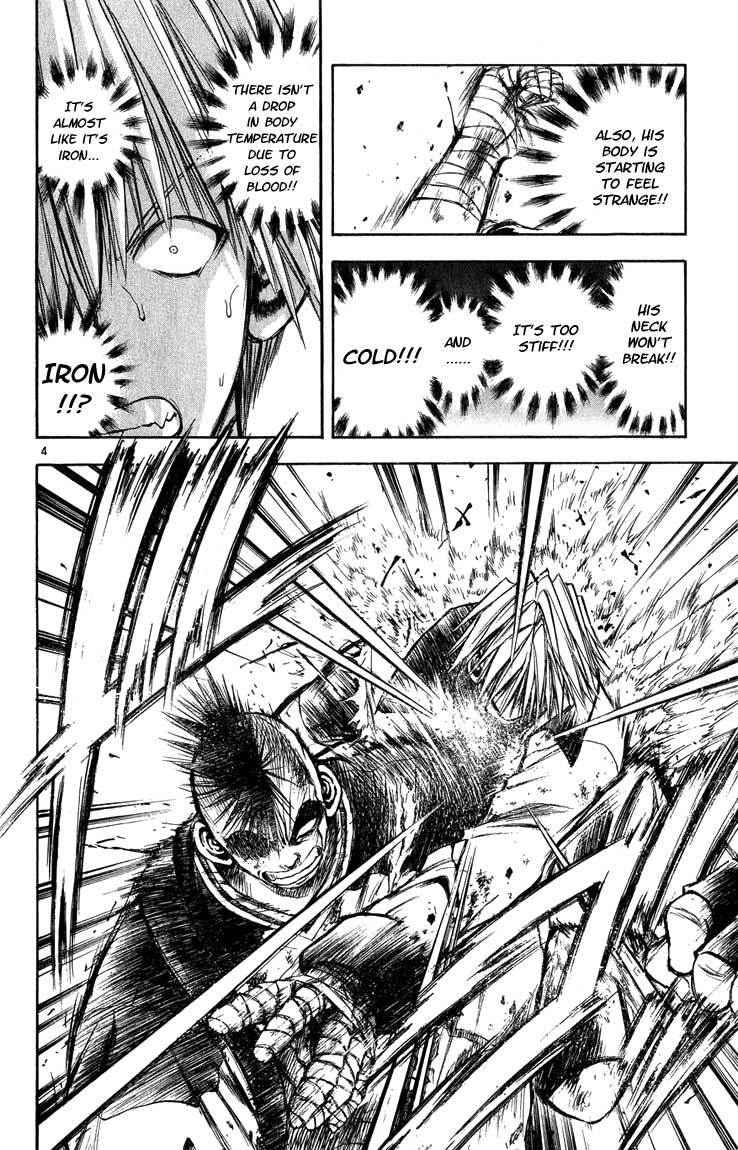 Flame of Recca Chapter 283 page 4 - Chapter 283: -Final Battle- 1st Fight/Domon VS Hiruko (4) Iron Body, Steel Will