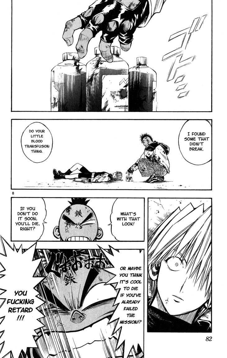 Flame of Recca Chapter 283 page 8 - Chapter 283: -Final Battle- 1st Fight/Domon VS Hiruko (4) Iron Body, Steel Will