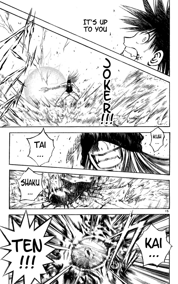 Flame of Recca Chapter 287 page 14 - Chapter 287: -Final Battle- 3rd Fight/ Koganei, Joker VS Kirito (3) Vow of a Rematch