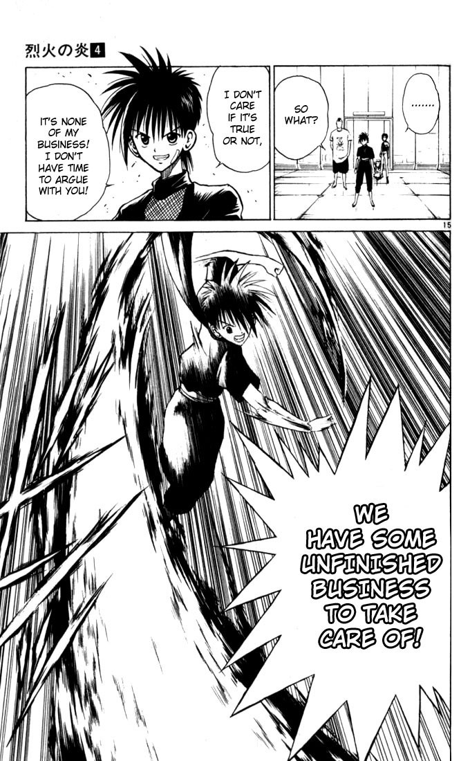 Flame of Recca Chapter 32 page 14 - Chapter 32: Kurenai