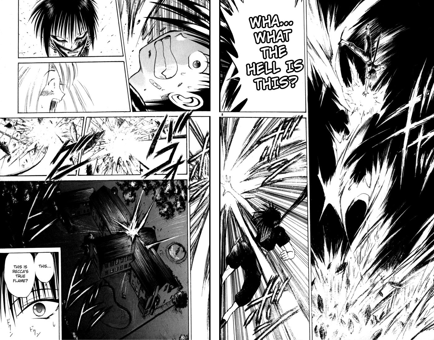 Flame of Recca Chapter 35 page 8 - Chapter 35: Eight Flame Dragons