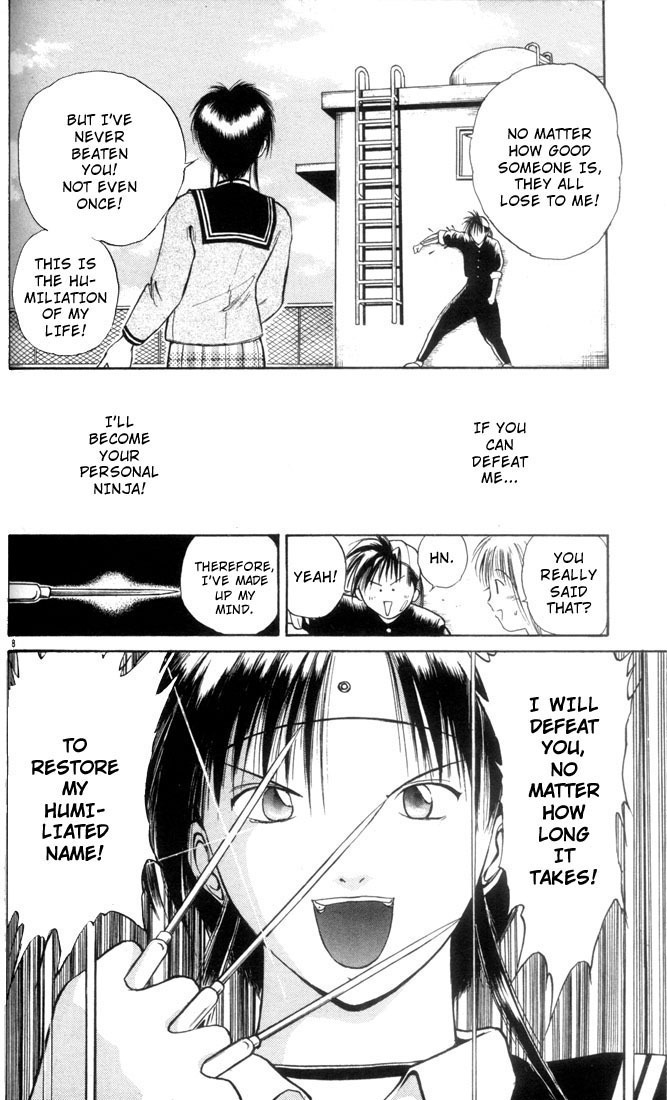 Flame of Recca Chapter 4 page 8 - Chapter 4: Kirisawa Fuuko